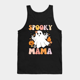 Spooky mama Halloween groovy Spooky Halloween Tank Top